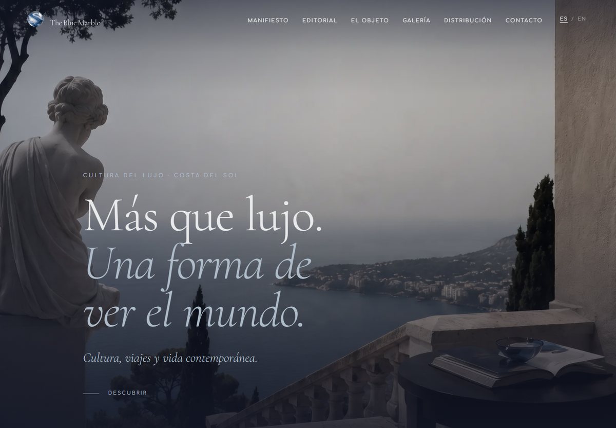 Portada de The Blue Marble